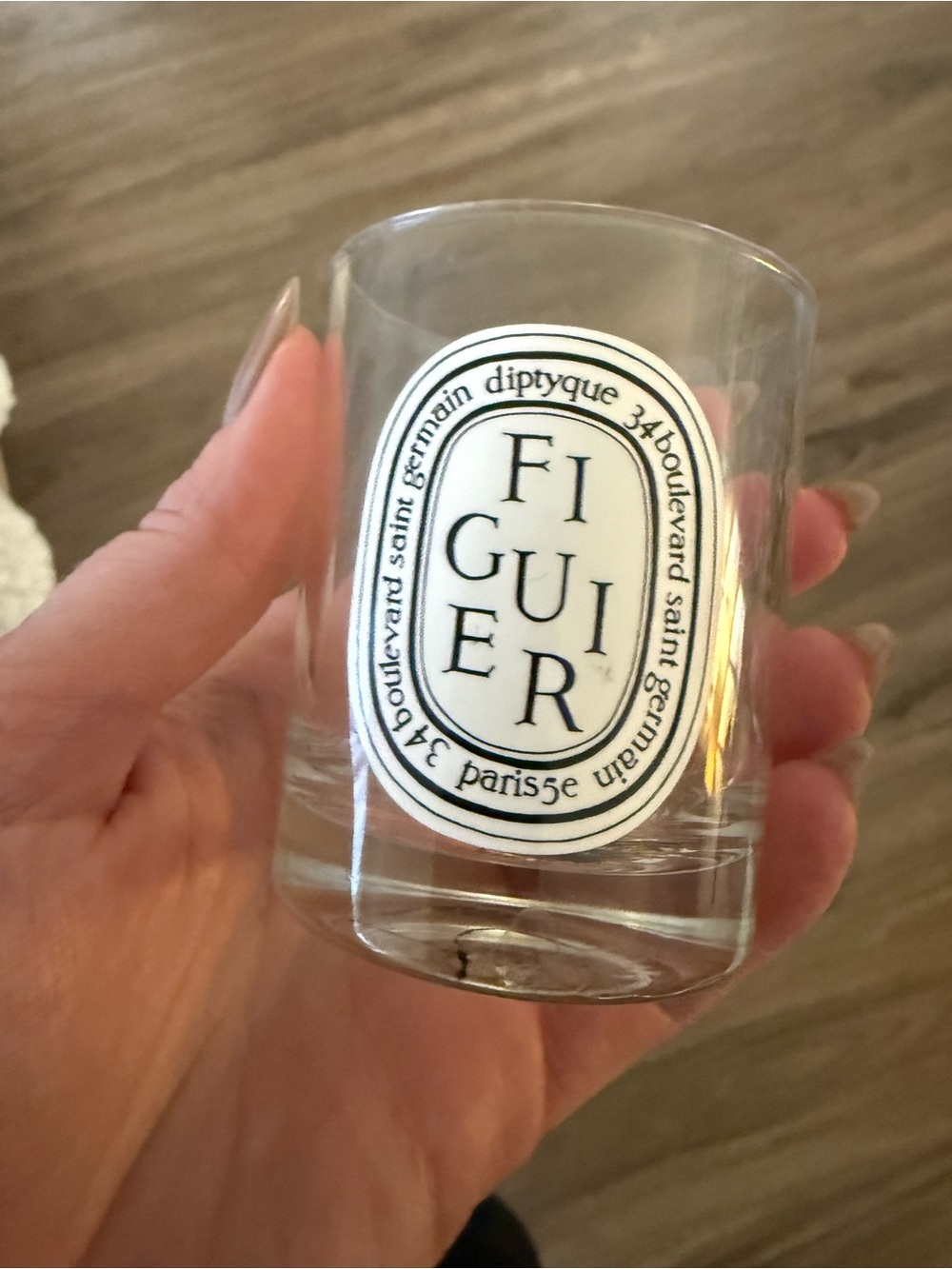 Diptyque Figuier Fig Empty 70g Glass Candle Jar